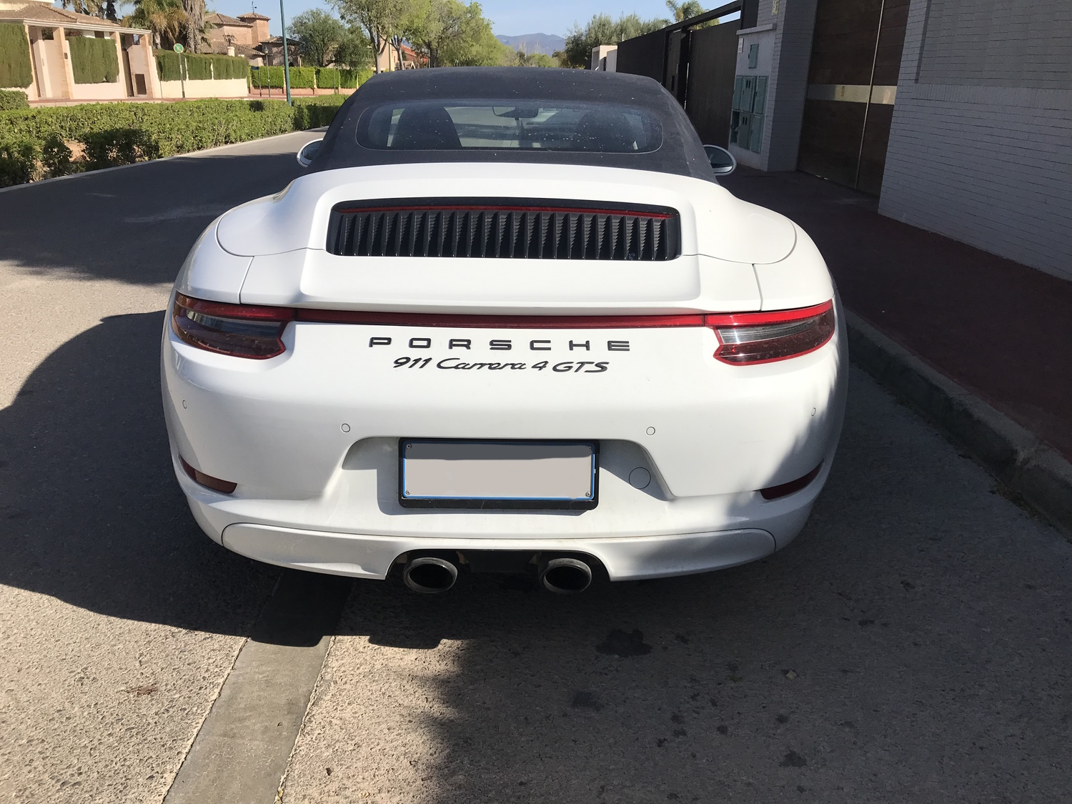 Porsche 911 Carrera 4 GTS rear view